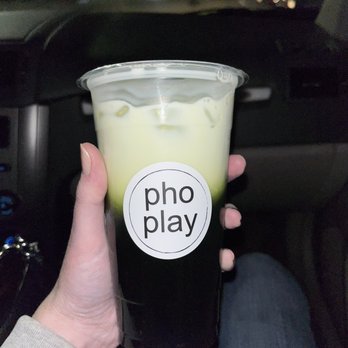 Pho Play - Matcha Thai tea with boba. So damn good! - Vietnamese Near Me - Castro Valley, California Pho Play - Matcha Thai tea with boba. So damn good! - Vietnamese Near Me - Castro Valley, California