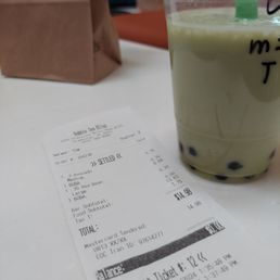 Receipt from server Tim.