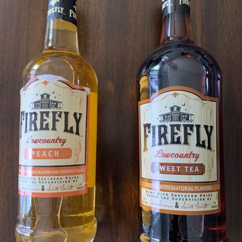 Firefly Distillery - 30% alcohol Peach and 35% Sweet Tea - Distilleries Near Me - North Charleston, South Carolina Firefly Distillery - 30% alcohol Peach and 35% Sweet Tea - Distilleries Near Me - North Charleston, South Carolina