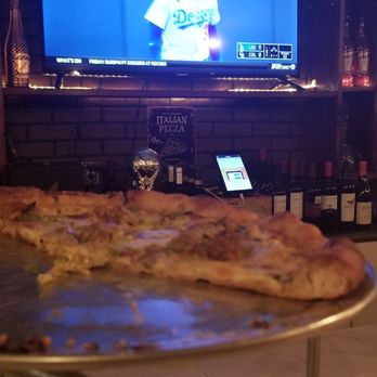 Pane E Vino - Fennel pizza with white sauce and the Dodgers are kicking butt! - Italian Near Me - Covina, California Pane E Vino - Fennel pizza with white sauce and the Dodgers are kicking butt! - Italian Near Me - Covina, California
