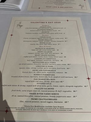 Menu photo 5 Prego Restaurant Tustin, CA