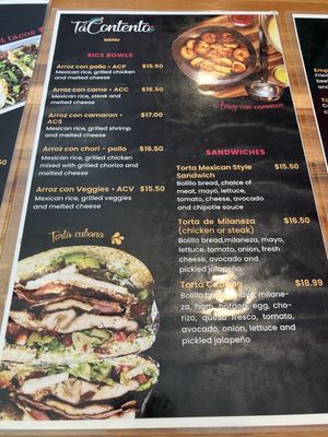 Menu photo 1 Ta Contento Mex Fresh Food Pittsboro, NC