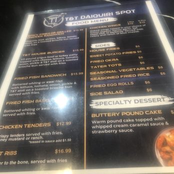 T&T Daiquiri Spot - Menu - Sports Bars Near Me - McDonough, Georgia T&T Daiquiri Spot - Menu - Sports Bars Near Me - McDonough, Georgia