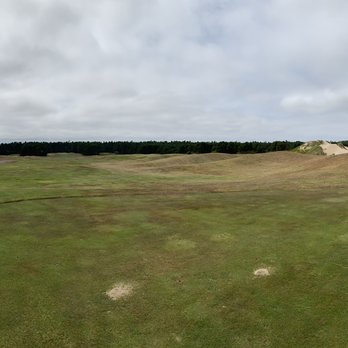 Sandpines Golf Links - Panoramic view from the 12th tee box, blue tees - Golf Near Me - Florence, Oregon Sandpines Golf Links - Panoramic view from the 12th tee box, blue tees - Golf Near Me - Florence, Oregon