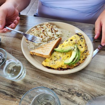 Snooze, an A.M. Eatery - Protein trio perfect omelet great start to the day - Breakfast & Brunch Near Me - Nashville, Tennessee Snooze, an A.M. Eatery - Protein trio perfect omelet great start to the day - Breakfast & Brunch Near Me - Nashville, Tennessee
