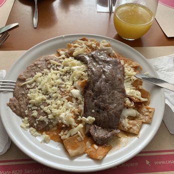 Casapane - CHILAQUILES with Cecina - Breakfast & Brunch Near Me - San Luis Potosí, SLP