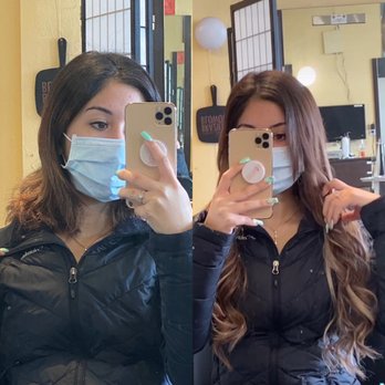 Magic Touch Beauty Salon - Before and after hair extentions - Hair Extensions Near Me - Daly City, California