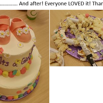 Hillcrest Bakery - Beautiful work-baby shower cake! Everyone loved it - delicious! Thank you! - Bakeries Near Me - Bothell, Washington