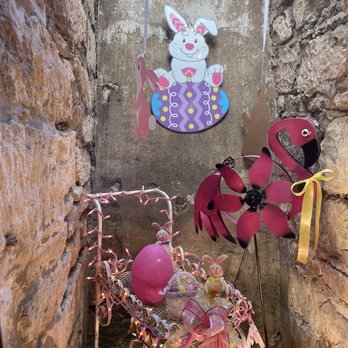 Rathskeller Bistro - Easter decors by the window - New American Near Me - Fredericksburg, Texas Rathskeller Bistro - Easter decors by the window - New American Near Me - Fredericksburg, Texas