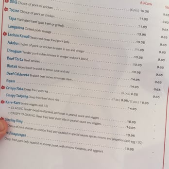 Chibog - Menu - Filipino Near Me - Daly City, California