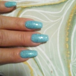 Teal Blue, with Beautiful Blue sparkles. Teal Blue, with Beautiful Blue sparkles.