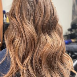 Ann's Salon - Copper ombre balayage done by Jessica