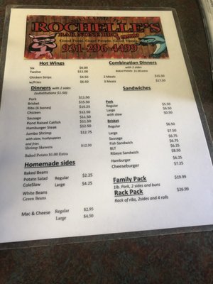 Menu photo 4 Rochelle's Bar None BBQ Hurricane Mills, TN Menu photo 4 Rochelle's Bar None BBQ Hurricane Mills, TN