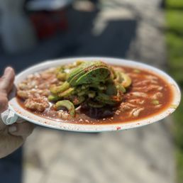 Aguachile Tostada