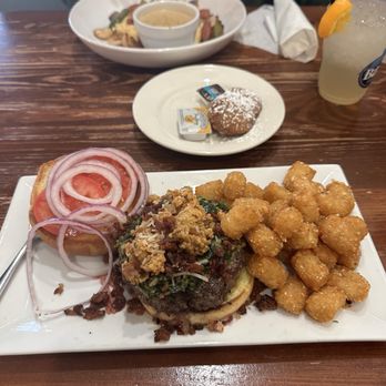 Bay Local Eatery - Oyster burger with tots - Breakfast & Brunch Near Me - Virginia Beach, Virginia