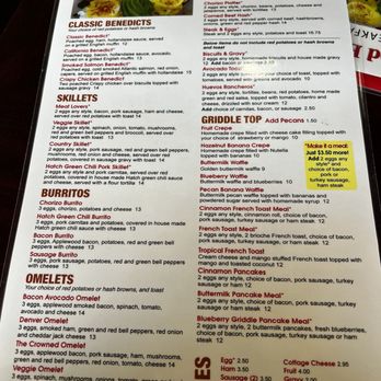 The Crowned Egg - Menu - March 2024 - Breakfast & Brunch Near Me - Gilbert, Arizona