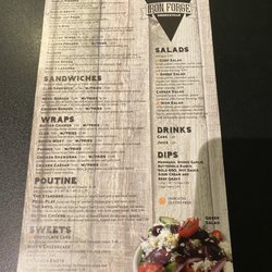 Iron Forge Pizza - Menu (side 1)