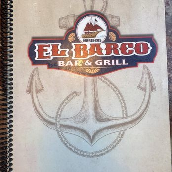 Mariscos El Barco Bar And Grill - Menu Cover - Mexican Near Me - Staunton, Virginia Mariscos El Barco Bar And Grill - Menu Cover - Mexican Near Me - Staunton, Virginia