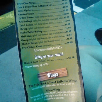 Fish Shack - Menu Pg4 - Seafood Near Me - Lighthouse Point, Florida