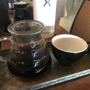 Old Town Coffee - Pour over of the light roast from Rise Coffee Roasters. - Coffee & Tea Near Me - Goleta, California