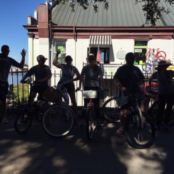 Savannah On Wheels - Sun playing tricks on us but it was great - Bike Rentals Near Me - Savannah, Georgia
