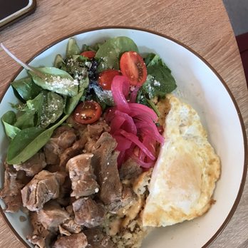 Breezy - Adobo breakfast with rice - Breakfast & Brunch Near Me - San Juan Capistrano, California