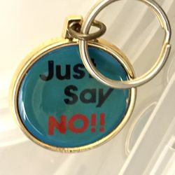 U.S. Food and Drug Administration - Just Say No Key Chain from back in the day. Made in USA! 10/03/26