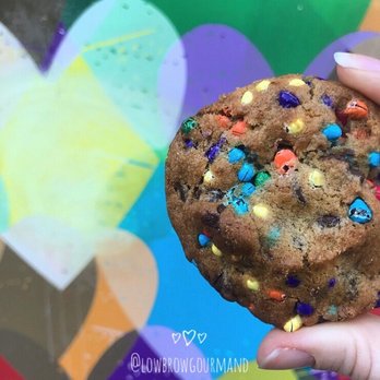 Craig's Cookies - Rainbow chocolate chip cookie that was eaten 30 seconds after this photo was taken. - Bakeries Near Me - Toronto, Ontario Craig's Cookies - Rainbow chocolate chip cookie that was eaten 30 seconds after this photo was taken. - Bakeries Near Me - Toronto, Ontario