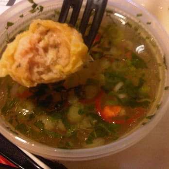 Le Colonial - Soup with seafood dumplings - Vietnamese Near Me - Chicago, Illinois Le Colonial - Soup with seafood dumplings - Vietnamese Near Me - Chicago, Illinois