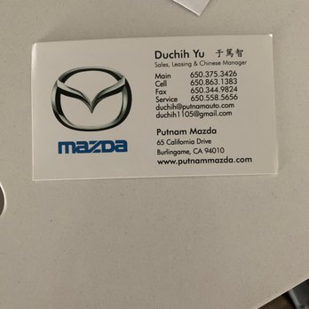 Putnam Mazda - Sales person - Car Dealers Near Me - Burlingame, California