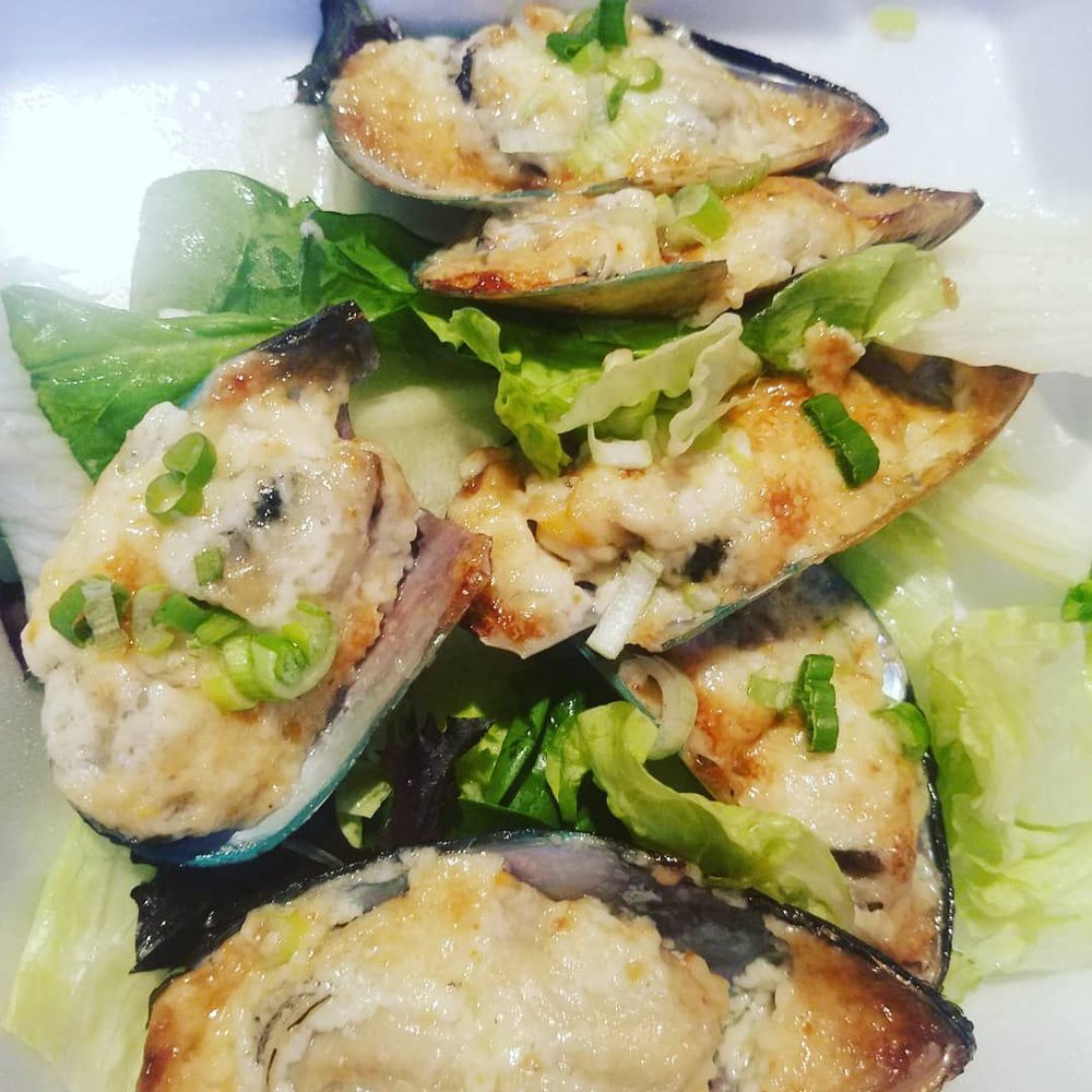 Sanyo Sushi - baked mussels - Sushi Bars Near Me - Glendora, California Sanyo Sushi - baked mussels - Sushi Bars Near Me - Glendora, California
