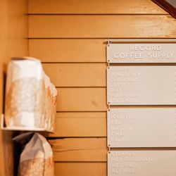 Record Coffee Supply - Menu