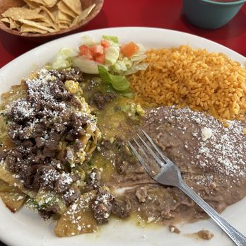 Pancho’s Kitchen - Chilaquiles with carne asada - Mexican Near Me - Highland, California