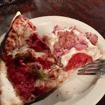 Turoni's Pizzery & Brewery - Sausage and pepperoni on thin crust (left) meat lovers on the right. Both were delish - Pizza Near Me - Newburgh, Indiana