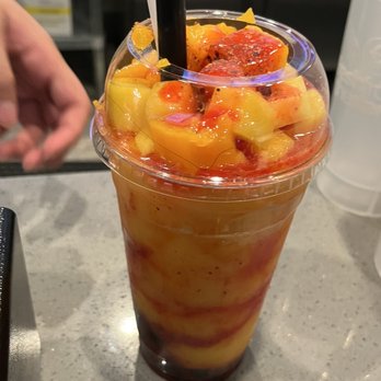 Zero Degrees - Mangonada with a hair inside, zoom in to see. - Bubble Tea Near Me - Las Vegas, Nevada Zero Degrees - Mangonada with a hair inside, zoom in to see. - Bubble Tea Near Me - Las Vegas, Nevada