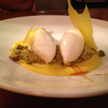 Uchi Austin - Lemon Gelato with Pistachio crumble = Amaaaazing end to dinner - Sushi Bars Near Me - Austin, Texas Uchi Austin - Lemon Gelato with Pistachio crumble = Amaaaazing end to dinner - Sushi Bars Near Me - Austin, Texas