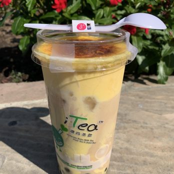 i-Tea - Creme Brulee Boba Milk Tea - Bubble Tea Near Me - San Leandro, California i-Tea - Creme Brulee Boba Milk Tea - Bubble Tea Near Me - San Leandro, California