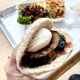 Egg and Eggplant Sandwich