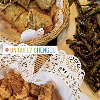 Uniquely Chengdu - A7.Popcorn Chicken, A4.Beef Pancake4 pcs, Stir-Fried Green Bean - Szechuan Near Me - Eugene, Oregon Uniquely Chengdu - A7.Popcorn Chicken, A4.Beef Pancake4 pcs, Stir-Fried Green Bean - Szechuan Near Me - Eugene, Oregon