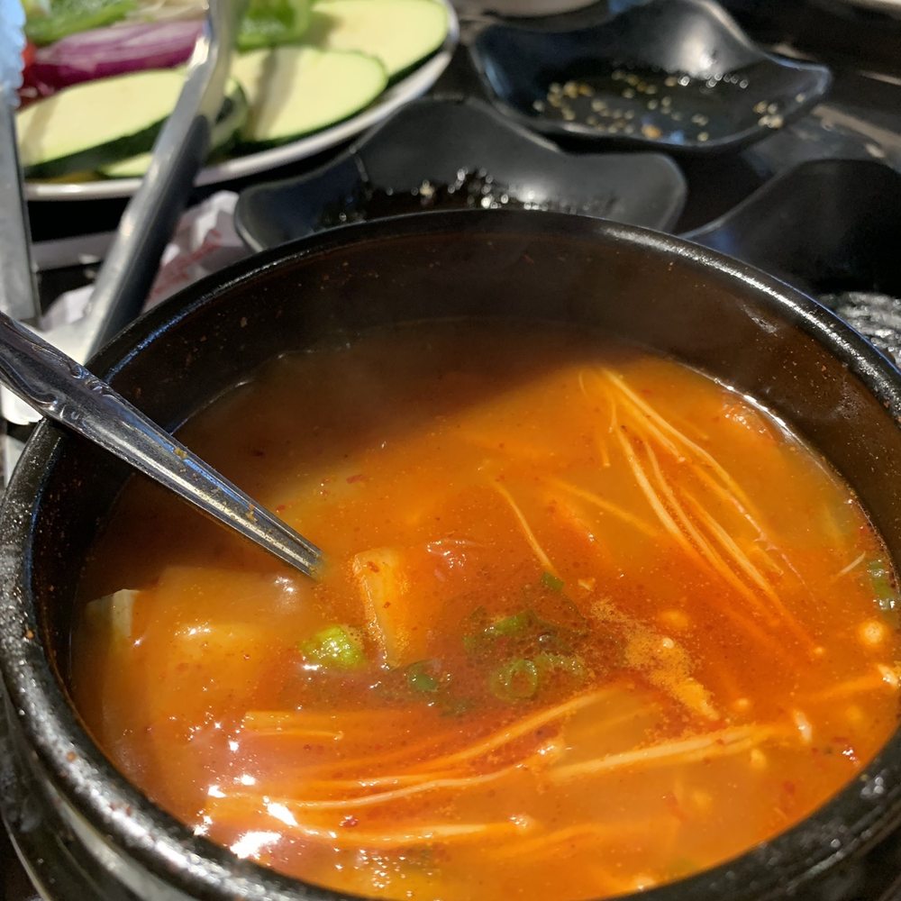 Ombu Grill - Kimchi soup that only had one piece of kimchi - Korean Near Me - Orem, Utah Ombu Grill - Kimchi soup that only had one piece of kimchi - Korean Near Me - Orem, Utah