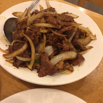Yu's Garden - Scallion lamb, right flavor but not good enough quality lamb to make this dish enjoyable - Taiwanese Near Me - Irvine, California