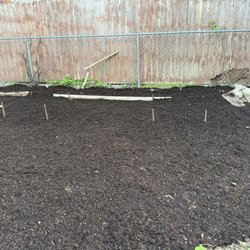 Rent A Gardener - Removed raised bed that was NOT approved for removal. Love that the rebar was left.