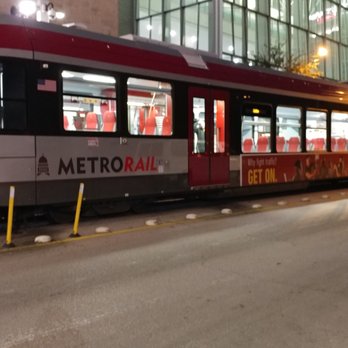 Metro Rail Downtown Station - Red Line train at Downtown Station - Train Stations Near Me - Austin, Texas Metro Rail Downtown Station - Red Line train at Downtown Station - Train Stations Near Me - Austin, Texas