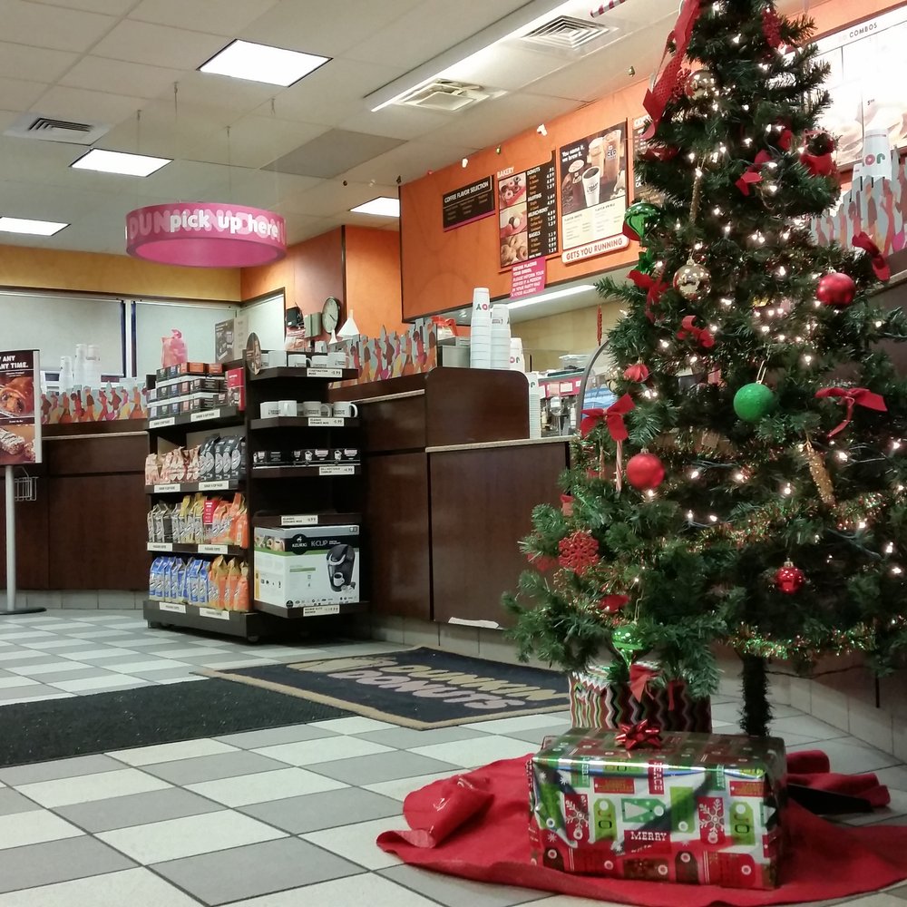 Dunkin' - a decorated christmas tree in a coffee shop - Donuts Near Me - Haverhill, Massachusetts Dunkin' - a decorated christmas tree in a coffee shop - Donuts Near Me - Haverhill, Massachusetts