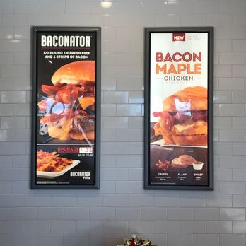 Wendy's - two posters of bacon and macaroni - Burgers Near Me - Martinez, Georgia Wendy's - two posters of bacon and macaroni - Burgers Near Me - Martinez, Georgia
