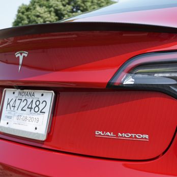 Auto Club Detailing - Tesla Model 3 Red Performance Level 1 Full Exterior Polish - Auto Detailing Near Me - Champaign, Illinois Auto Club Detailing - Tesla Model 3 Red Performance Level 1 Full Exterior Polish - Auto Detailing Near Me - Champaign, Illinois