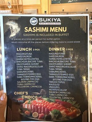 Menu photo 2 Sukiya Sushi & Japanese Buffet Orem, UT Menu photo 2 Sukiya Sushi & Japanese Buffet Orem, UT