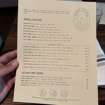 Ember Kitchen - Menu July 2024 - Latin American Near Me - Austin, Texas