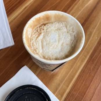 Lazybird Coffee - Honey latte (honey was poured right on top). This is only after a few minutes. - Coffee & Tea Near Me - Alameda, California Lazybird Coffee - Honey latte (honey was poured right on top). This is only after a few minutes. - Coffee & Tea Near Me - Alameda, California