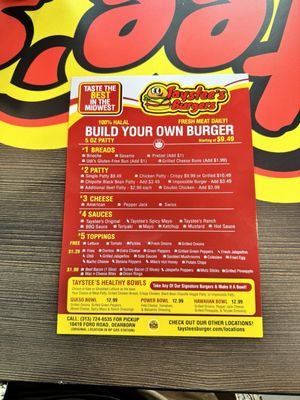 Menu photo 5 Taystee's Burgers Dearborn, MI Menu photo 5 Taystee's Burgers Dearborn, MI